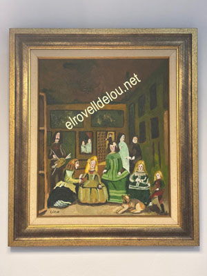 Pintura a l'oli de Cris Muntané Molina amb tons marrons