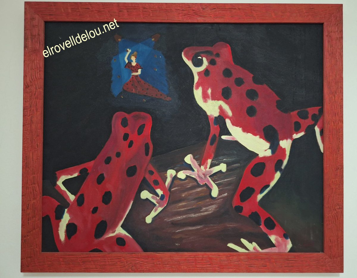 Pintura a l'oli de Cris Muntané Molina amb tons marrons