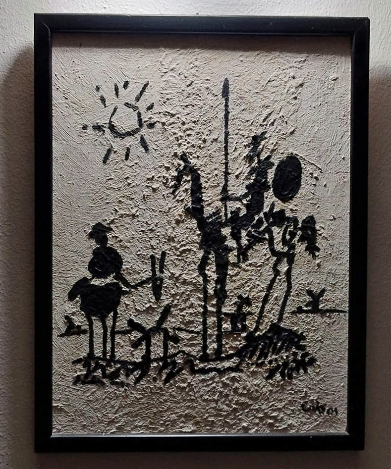 Pintura a l'oli decorada de Cris Muntané Molina